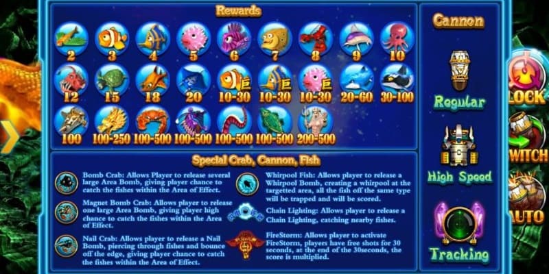 Mỗi sinh vật trong game mang một giá trị khác nhau