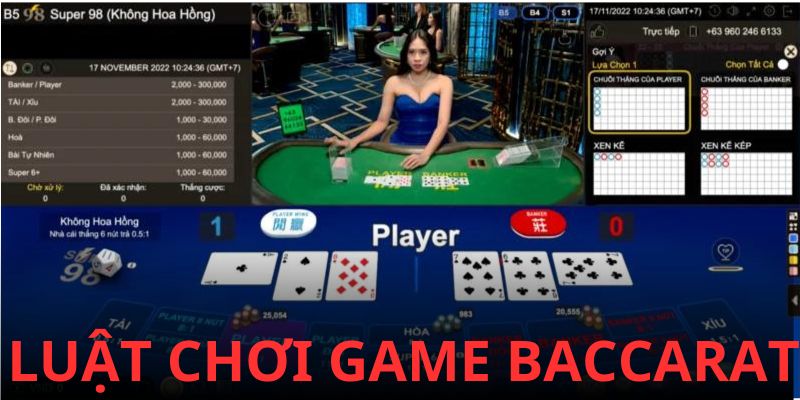 Trải nghiệm cược trong game Baccarat online