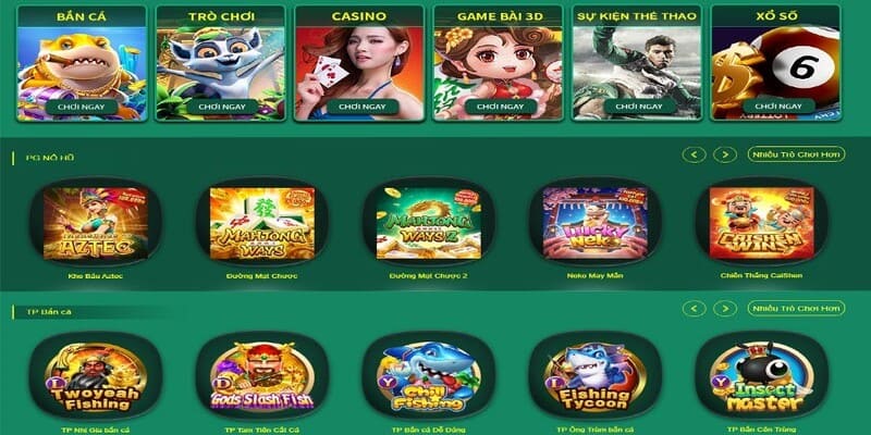 Các trò chơi giải trí đặc sắc bậc nhất